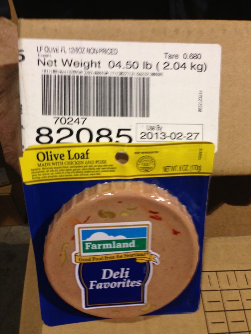 4.5 lb Olive Loaf, 12/6oz